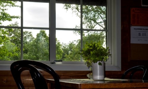 Fjällastugan main hall window photo