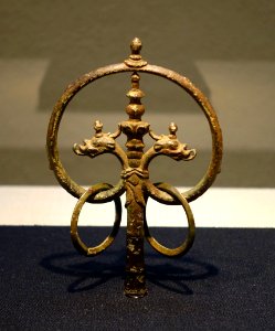Finial of a Priest's Staff, excavated at Mount Dainichi, Toyama, Heian period, 1000s AD, bronze - Tokyo National Museum - Ueno Park, Tokyo, Japan - DSC08765