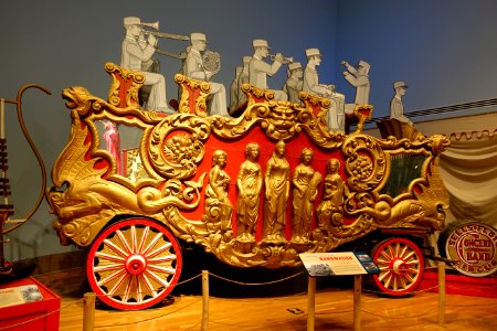 Five Graces bandwagon, Fielding Bros., New York City, 1878 - Circus Museum - John and Mable Ringling Museum of Art - Sarasota, FL - DSC00177