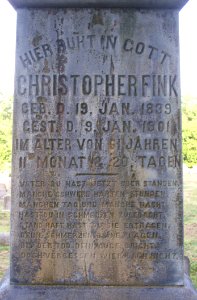 Fink Obelisk, St. Paul’s Lutheran Cemetery (Mount Oliver), 2015-08-23, 03