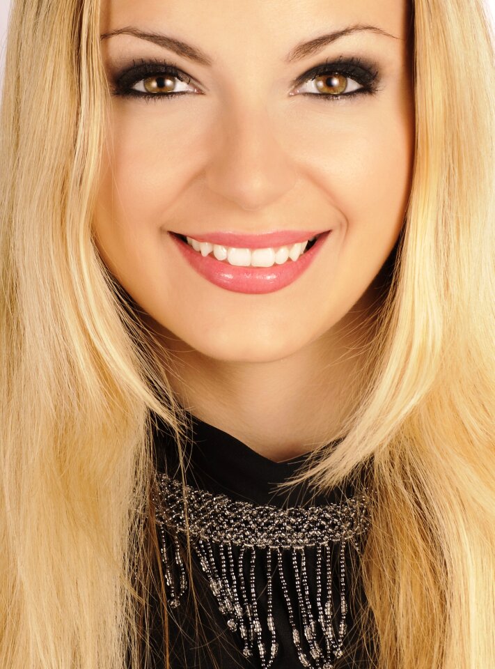 Smiling beauty model