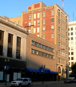 First National Bank bldg (Lincoln, Nebraska) from NE 1