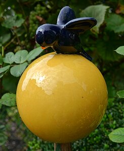 Garden globe solid ball of clay garden