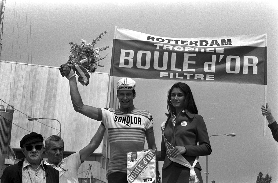 Finish eerste etappe Tour de France , Scheveningen naar Rotterdam, huldiging Tei, Bestanddeelnr 926-5196