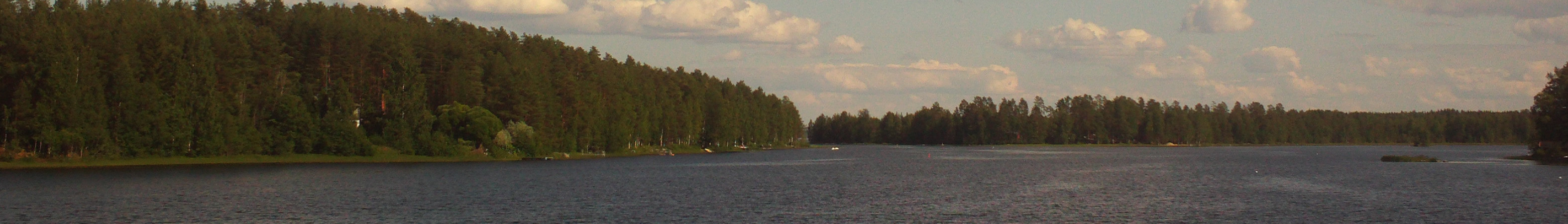 Finnish Lakeland banner Lake Kivijärvi