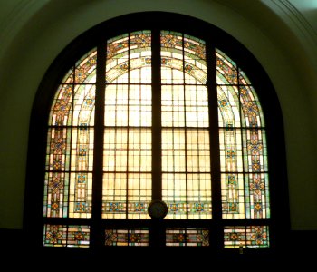 First Congl Sioux City main hall S window