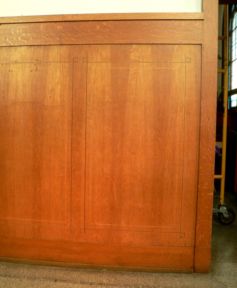 First Congl Sioux City E wing interior woodwork