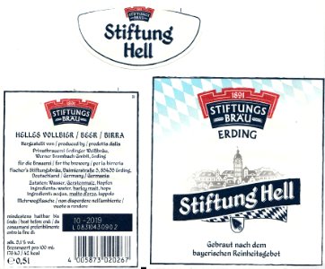 Fischer's Stiftungsbräu - Stiftung Hell