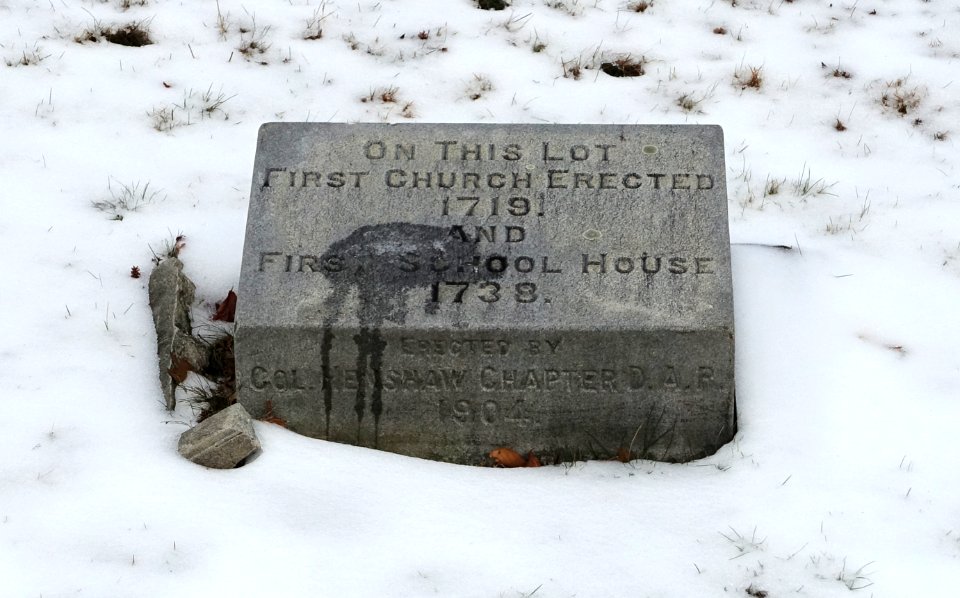 First Church and First School House marker - Leicester, MA - DSC04181