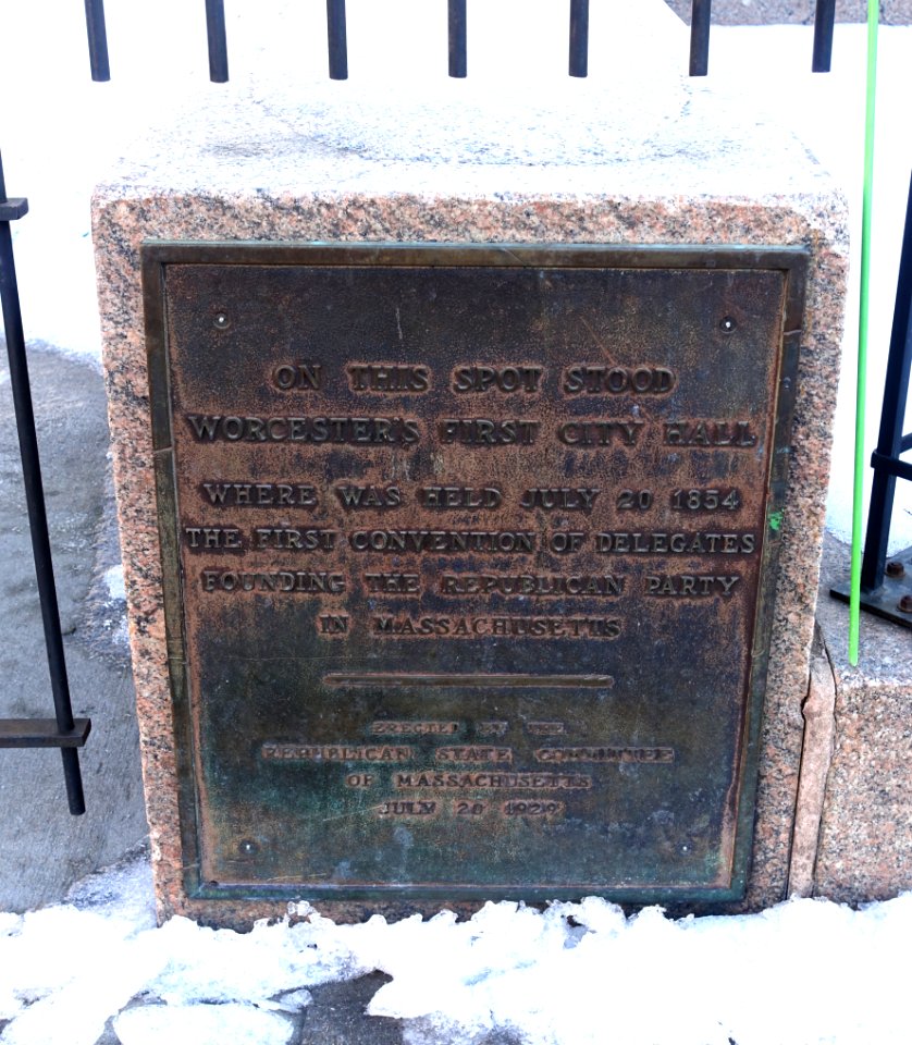 First City Hall plaque - Worcester, MA - DSC03952