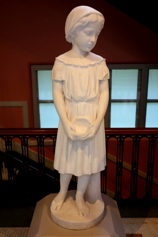 First Grief (Little Peasant) by Erastus Dow Palmer, 1859, marble - Albany Institute of History and Art - DSC08257