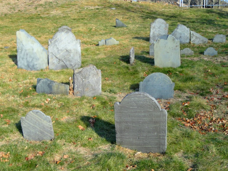 First Burial Ground graves - Woburn, MA - DSC02830