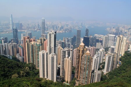 Hong kong skyline asia building photo