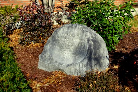 First Meeting House in Stoughton marker - Stoughton, Massachusetts - DSC01816