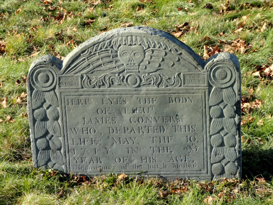 First Burial Ground grave - Woburn, MA - DSC02815