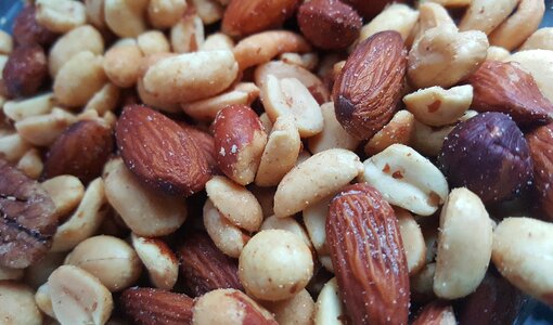Assorted almonds peanuts photo