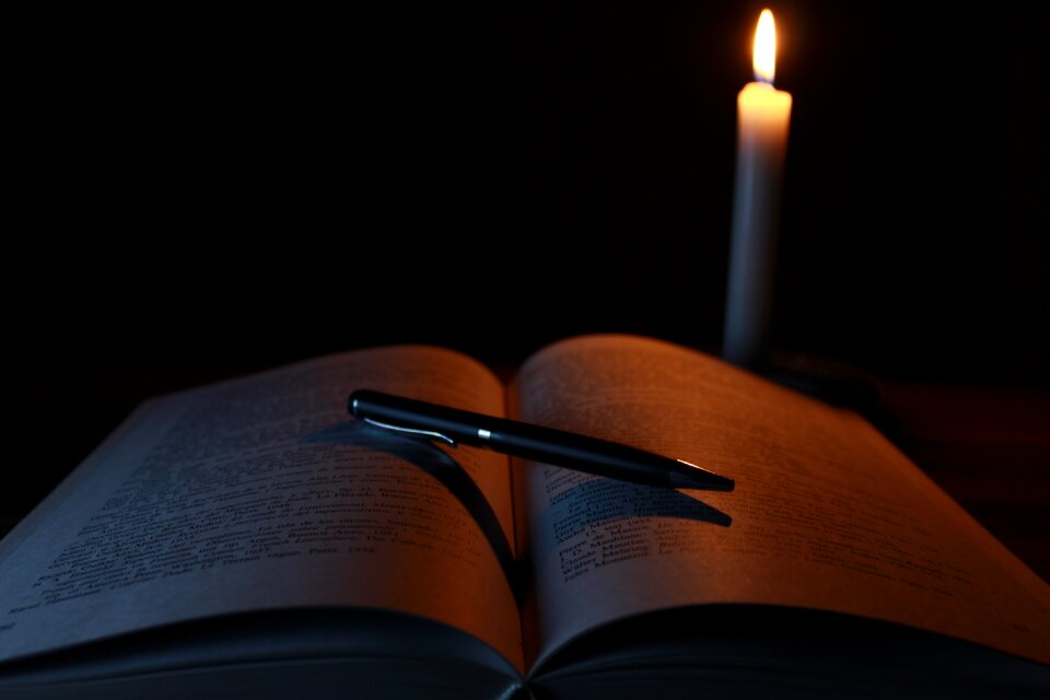 Light library old books