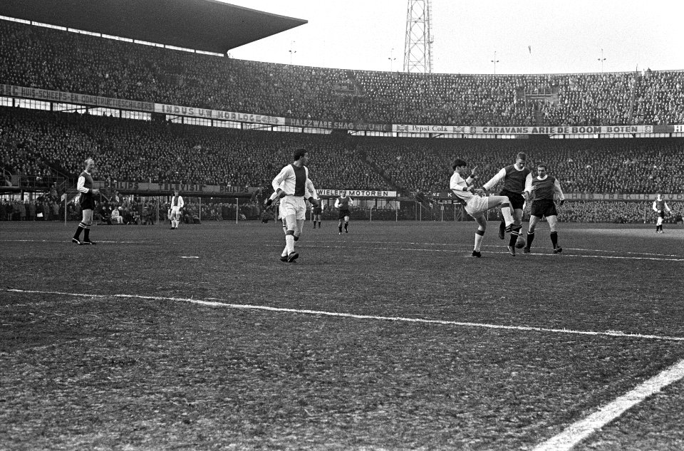 Feyenoord tegen Ajax 1-1, spelmomenten, Bestanddeelnr 918-6559