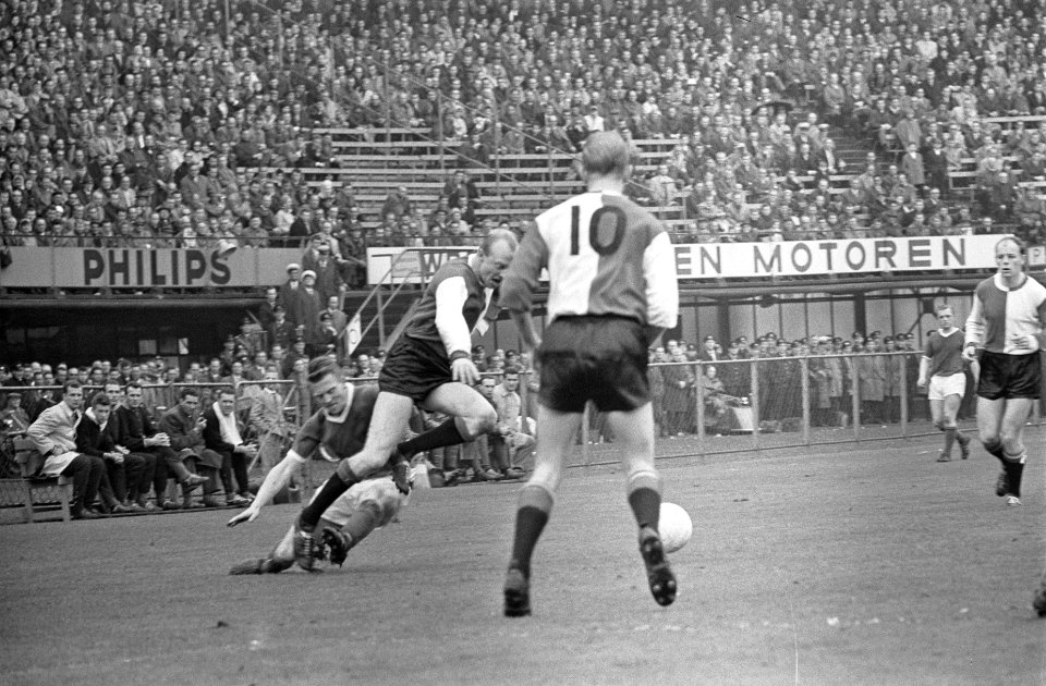 Feyenoord tegen Sparta 0-1, spelmoment, Bestanddeelnr 916-3217