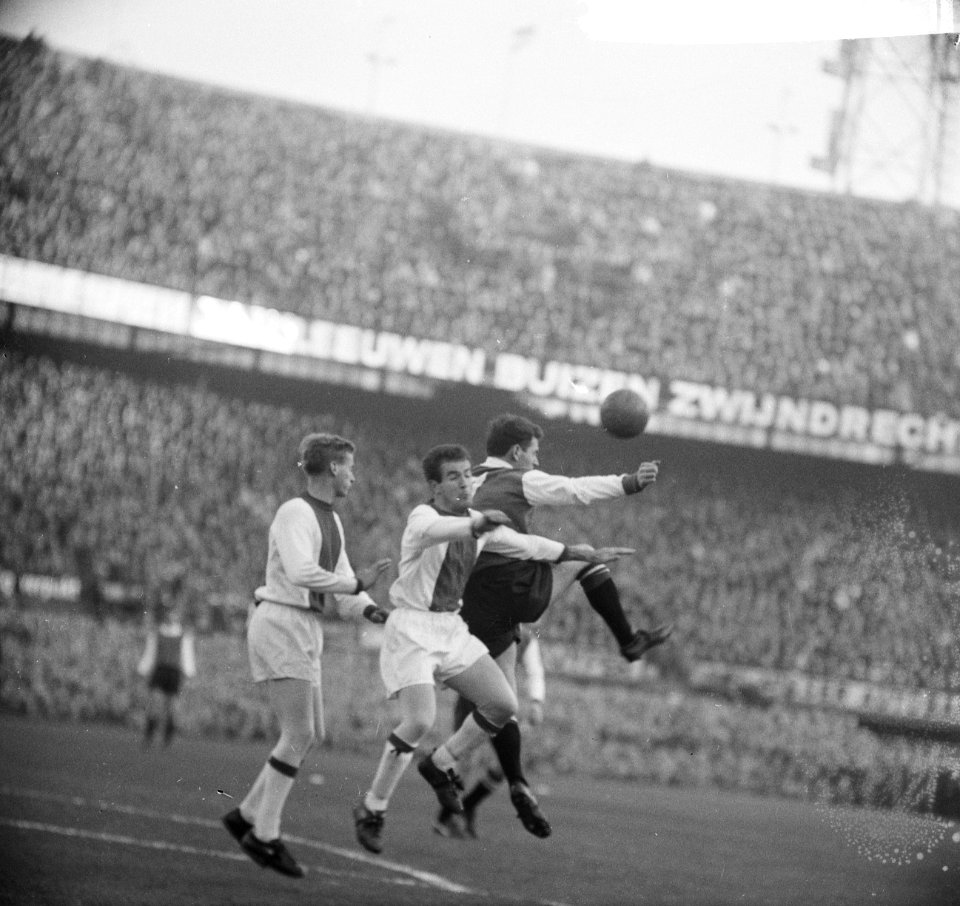 Feyenoord tegen Ajax 1-1, spelmoment, Bestanddeelnr 918-6564