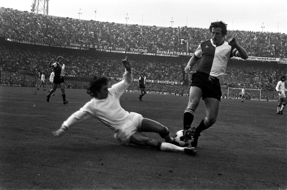 Feyenoord tegen Ajax 2-0, spelmomenten, Bestanddeelnr 925-8854