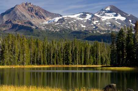 Reflection calm landscape photo