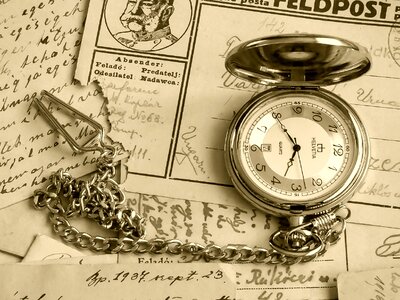 Time indicator picture postcard