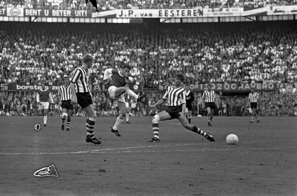 Feyenoord tegen Sparta 3-1. Kindvall scoort eerste goal voor Feyenoord, rechts E, Bestanddeelnr 920-6136
