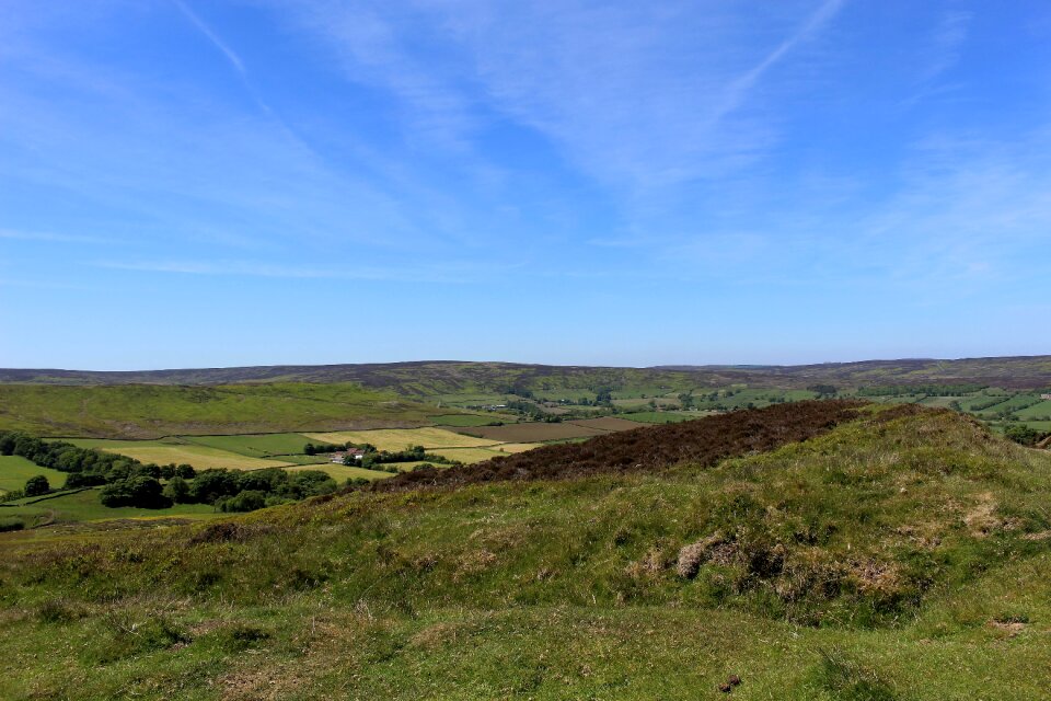 Blue sky yorkshire uk