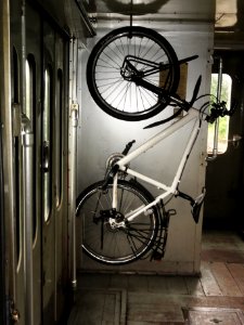 Fiets in Belgische trein