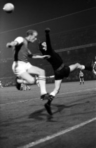 Feyenoord tegen Reykjavik 12-0, 1e wedstrijd in de Europa Cup Keeper Petursson, Bestanddeelnr 922-8011