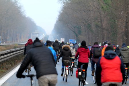 Fife years Paris agreement bicycle demonstration Berlin 2020-12-12 95