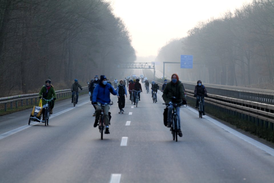 Fife years Paris agreement bicycle demonstration Berlin 2020-12-12 122