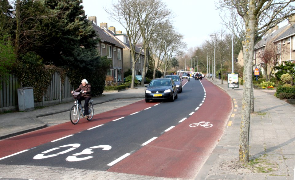 Fietsstrook Herenweg Oudorp