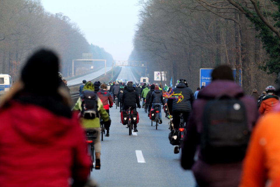Fife years Paris agreement bicycle demonstration Berlin 2020-12-12 97