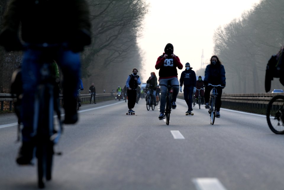 Fife years Paris agreement bicycle demonstration Berlin 2020-12-12 105