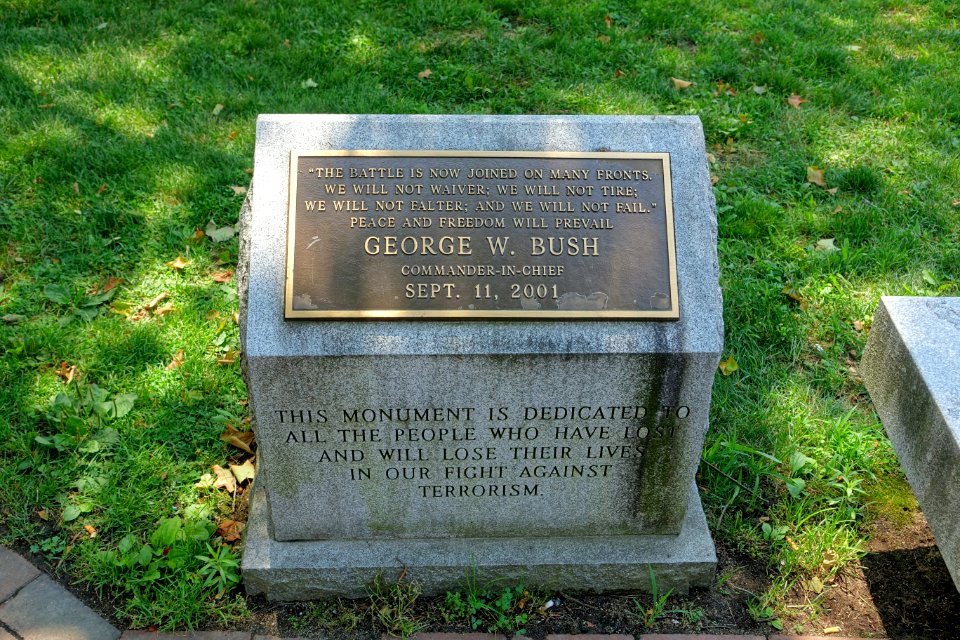 Fight Against Terrorism monument - Deschenes Oval - Nashua, New Hampshire - DSC07166