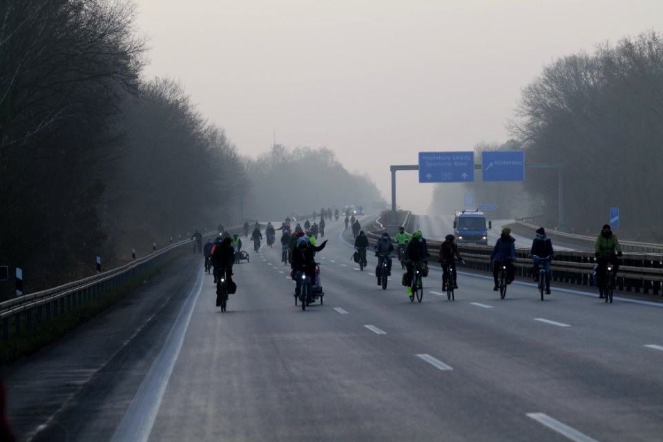 Fife years Paris agreement bicycle demonstration Berlin 2020-12-12 144
