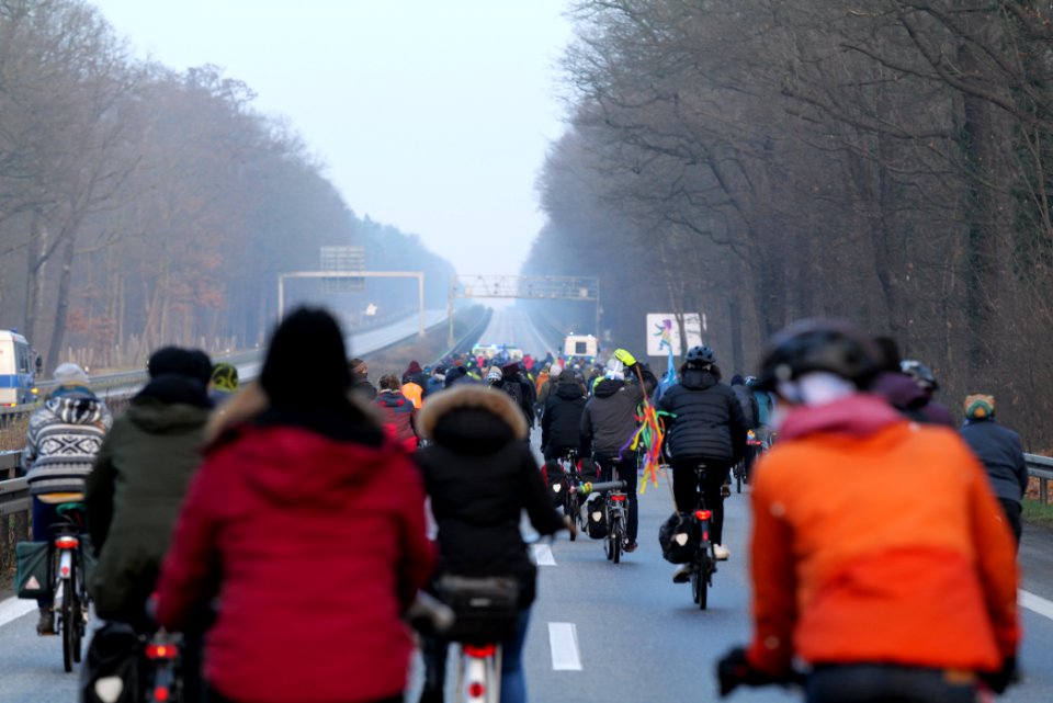 Fife years Paris agreement bicycle demonstration Berlin 2020-12-12 99