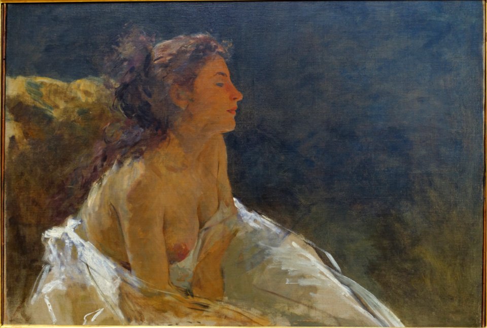 Figure study by Domenico Morelli, 1874 - Galleria nazionale d'arte moderna - Rome, Italy - DSC05188