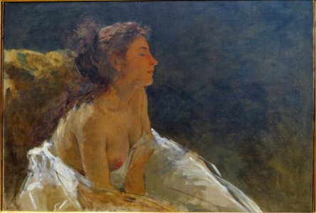 Figure study by Domenico Morelli, 1874 - Galleria nazionale d'arte moderna - Rome, Italy - DSC05188