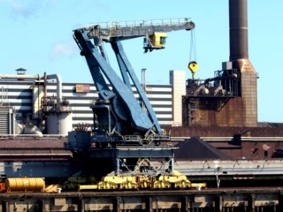 Figee rail crane at IJmuiden hoogovens