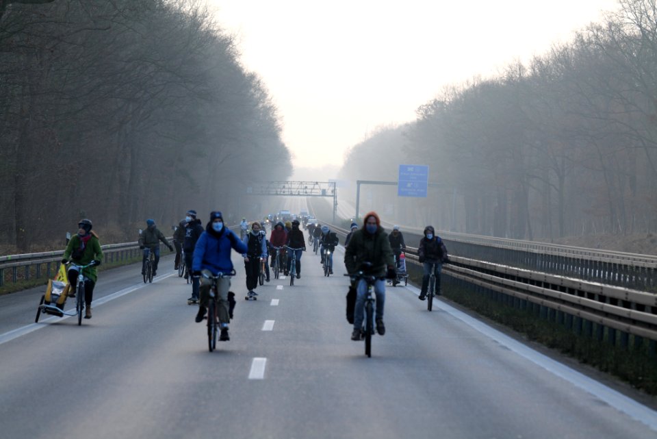 Fife years Paris agreement bicycle demonstration Berlin 2020-12-12 121