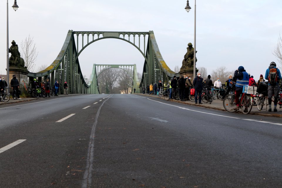 Fife years Paris agreement bicycle demonstration Berlin 2020-12-12 04