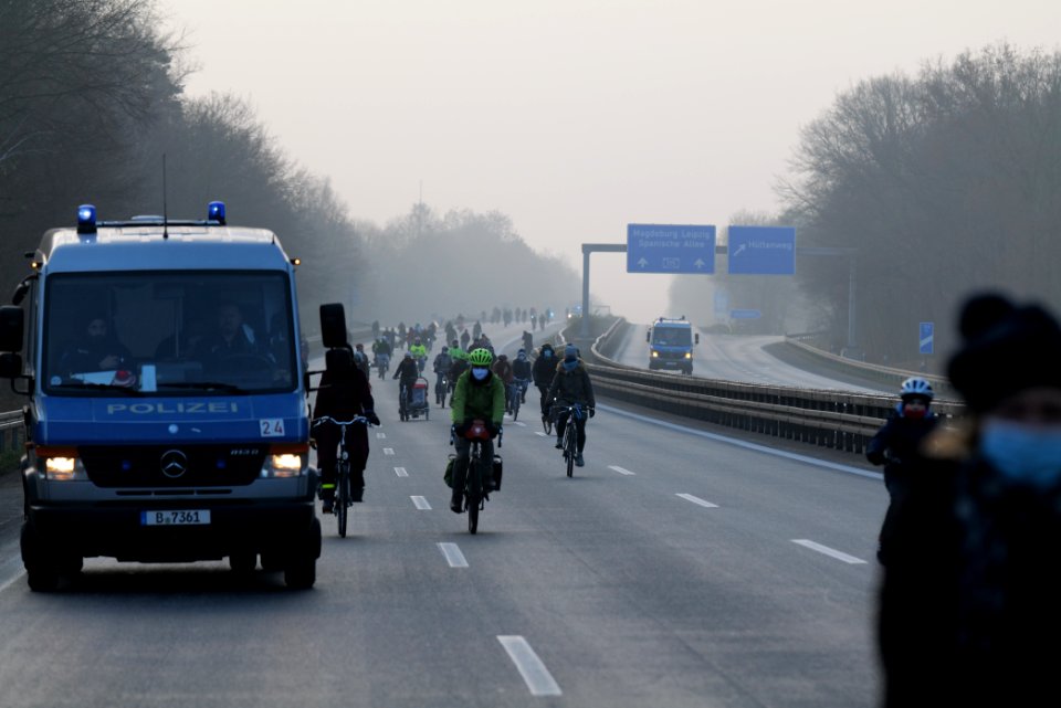 Fife years Paris agreement bicycle demonstration Berlin 2020-12-12 143
