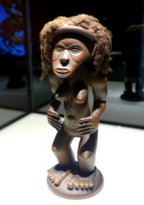 Figure of a king's mother or wife, Angola, Chokwe, 19th century AD, wood, hair - Ethnological Museum, Berlin - DSC02227