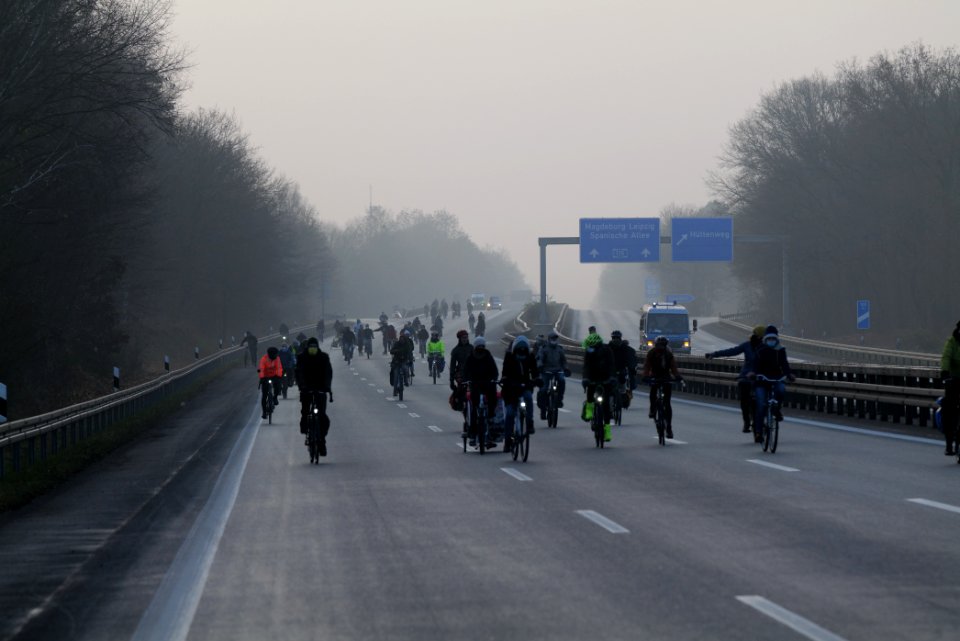 Fife years Paris agreement bicycle demonstration Berlin 2020-12-12 146