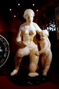 Figurines, ivory - Old Master Drawings Cabinet, Chatsworth House - Derbyshire, England - DSC03248