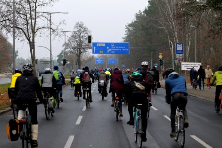 Fife years Paris agreement bicycle demonstration Berlin 2020-12-12 48
