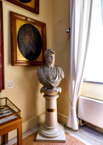 Figurehead of the ship Ares owned by Tsamados at the National Historical Museum (Athens) on 27 April 2019